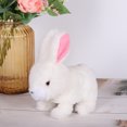 thumbnail image 6 of Dadiaei Interactive Electronic Bunny Toy - Realistic Jumping, Twitching & Shaking Ears, Lifelike Plush Bunny for Kids & Adults, Cute Animated Stuffed Animal Gift for Easter & Playtime (Brown/White), 6 of 9