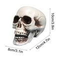 thumbnail image 4 of Pompotops Up to 50% off! Halloween Skeletons Plastic Realistic Fake Simulation Human Skull HeadBone Model Halloween Prop Realistic Mini Skeleton Spooky Halloween Decoration, 4 of 9
