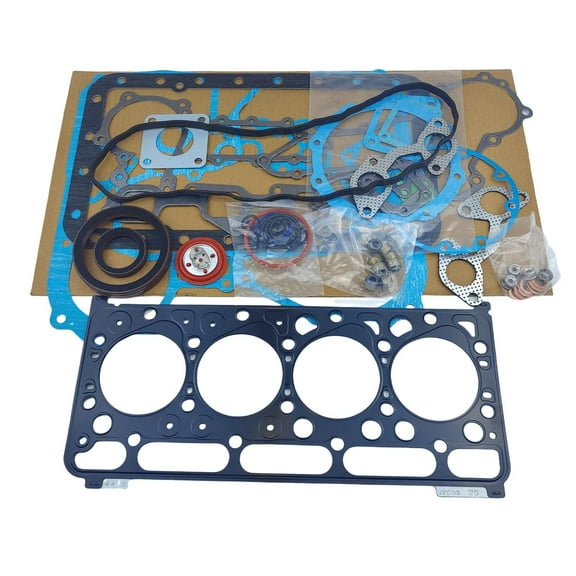 V2003 Full Head Gasket Set Kit 1E013-03312 1E01303312 for Kubota V2003-M-DI V2003-DI Direct Injection Engine for Bobcat S185 S175 S160 Loader Piston Diameter 83mm