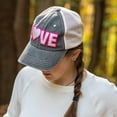 thumbnail image 7 of Love Baseball Caps for Women, Bling Trucker Hat, Girls Baseball Cap with Sayings, Adjustable Snapback Low Profile Hats, 7 of 7