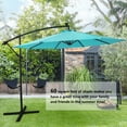 thumbnail image 4 of ENYOPRO Outdoor Patio Umbrella, 10ft Cantilever Offset Umbrella, Solar LED Lighted Sun Shade Market Umbrella with Hanging Cover and Cross Base for Garden, Deck, Patio, Backyard and Poolside, K2059, 4 of 10