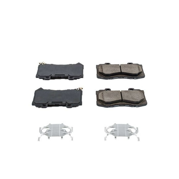 Power Stop Z17 Evolution Brake Pads | Fit 2015-2020 GMC Canyon, Chevy Colorado | Set of 4 with Premium Hardware
