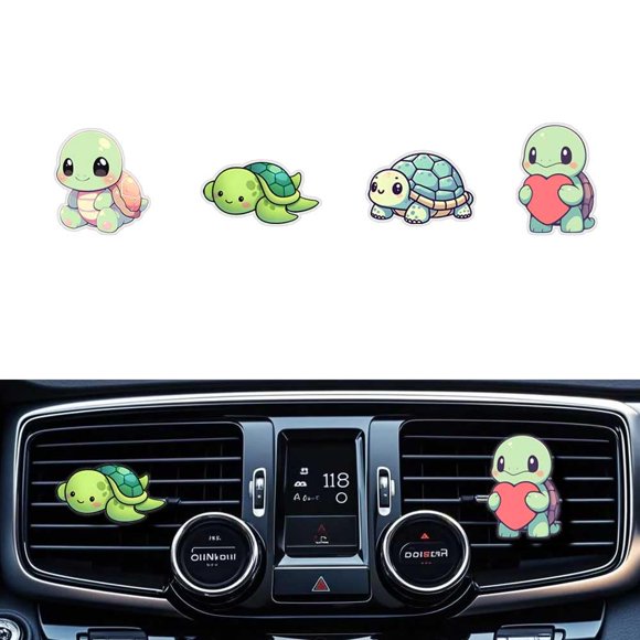 Lindos Clips Para Ambientador De Tortuga, Clip De Ventilación Para Coche, Clip Decorativo Para Coche, Clip Para Aire Acondicionado, Decoración Interior Automotriz, Regalos Para Hombres/Mujeres