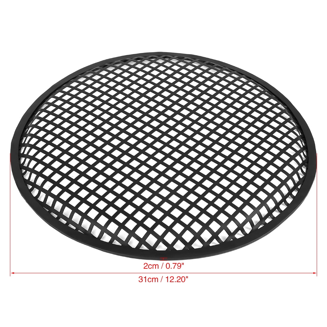 Unique Bargains 2pcs Black Car for Audio Speaker Cover Metal Mesh Grill 12"