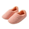 thumbnail image 4 of House Slippers Women Plus Velvet Lambswool Slip-On Closed Toe Slippers, 4 of 8