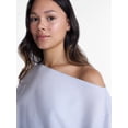 thumbnail image 4 of No Boundaries Mineral Wash Off the Shoulder Sweatshirt, Women's XXS-XXL, 4 of 6