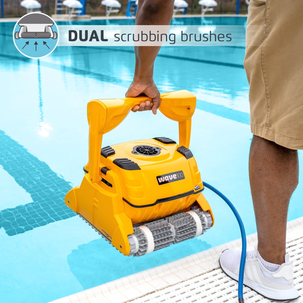 Dolphin Wave 100 Commercial Robotic Pool Cleaner with Caddy 9999096X-USW