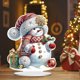 thumbnail image 5 of (LL101) Adornos Pintura Diamantes Adornos Ambiente Navideño Muñeco Nieve Invierno (Diamante Brillante Una Cara + Diamante Forma Especial) Video, 5 of 9