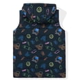 thumbnail image 2 of Girls Puffer Vest with Hooded Kids Lightweight Sleeveless Jacket  Blue Smile Size 6, 2 of 6