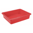 thumbnail image 5 of Storex Plastic Letter Tray, Storage for Documents and Office Supplies, Red, 5-Pack, 5 of 7