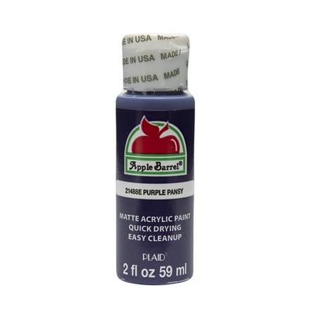 barrel acrylic apple craft paint pansy matte oz finish purple fl