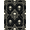 Black Grey Cream, Pattern 16, variant on ODIKA Gothic Vintage Ghost Skull Center Ornate Scroll Border Horror Pet Friendly & Kids Safe Play for Playroom, Bedroom, Reading Nook