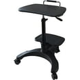 thumbnail image 6 of Aidata Ergonomic Sit-Stand Mobile Laptop Cart Work Station with Printer Shelf., 6 of 7