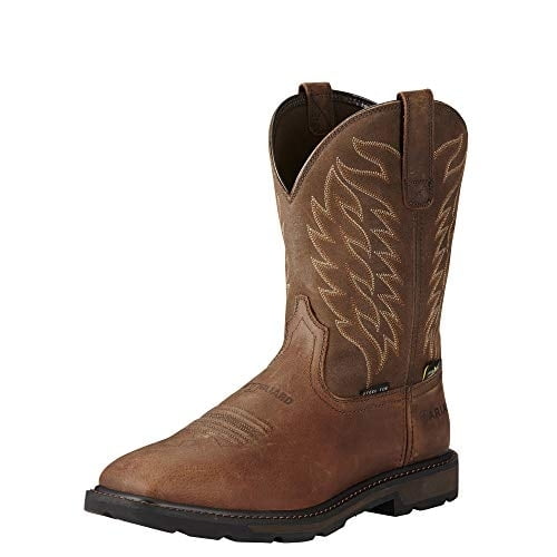 Ariat 10020063 Groundbreaker Safety Toe Met-Guard Pull On EH Rated Non-Slip Boot 