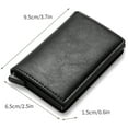 thumbnail image 2 of Notus Men’s Minimalist Aluminium Credit Debit Card Money Holder Ultra Metal RFID Blocking Real Carbon Fiber Pop up Card Wallet Minimalist Aluminium Credit Debit Card Money Holder Black, 2 of 6