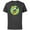 Charcoal, variant on Disney Mickey Mouse Unicycle Mardi Gras Carnival Holiday - Short Sleeve Cotton T-Shirt for Adults - Customized-Black