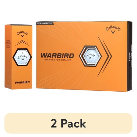 (2 pack) Callaway Golf 2023 Warbird Golf Ball-White 12pk