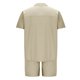 thumbnail image 5 of Mens Camisas Casual Color Sólido Bolsillo Cordón Shorts Set, Manga Corta Turndown Collar Camisa para la Primavera Y el Verano, 5 of 5