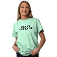 thumbnail image 3 of Crazy Cat Lady Pet Mom Cute Funny Women's Graphic T Shirt Tees Brisco Brands X, 3 of 6