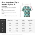 thumbnail image 7 of Xecao offers the Turtles And Seahorses for Men's Casual Short-sleeved Shirt, a button-up collared shirt with a pocket, perfect for beach vacations and yacht travel in the Small size., 7 of 7