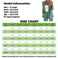 thumbnail image 3 of Women's Casual Long Sleeve Solid Color Lapel Cardigan Suit With Matching Top And Pants Standard Thickness For Autumn Spring Daily Wear True To Size From S To Xxxxxl, 3 of 5