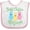 White and Pink, variant on Inktastic Funny Easter Just Chillin' with My Peeps Boys or Girls Baby Bib