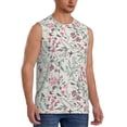 thumbnail image 2 of Haiem Men's Fairy Floral Print Tank Tops Summer Sleeveless Cut Off Workout T-Shirts Fitness Vest Athletic Undershirts-Medium, 2 of 8