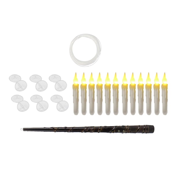 Velas Flotantes Macarena con Control Remoto 12 Piezas Blancas