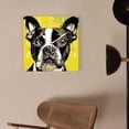 thumbnail image 4 of 14 Inch Wall Clock Battery Operated Square Clock Decorative for Office, Kitchen, Outdoor, Living Room，Dog Yellow Green Creative, 4 of 4