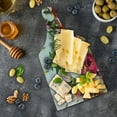 thumbnail image 5 of Rustic Cutting Board, Bunch of Flowers Ranunculus on Wood Backdrop Rose Floral Arrangement Spring Pattern, Tempered Glass Cutting and Serving Board, Wine Bottle Shape, Multicolor, by Ambesonne, 5 of 5