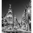 thumbnail image 3 of Ambesonne Black and White Duvet Cover Sets, Madrid at Night, 2-Twin, Black White Grey, 3 of 3