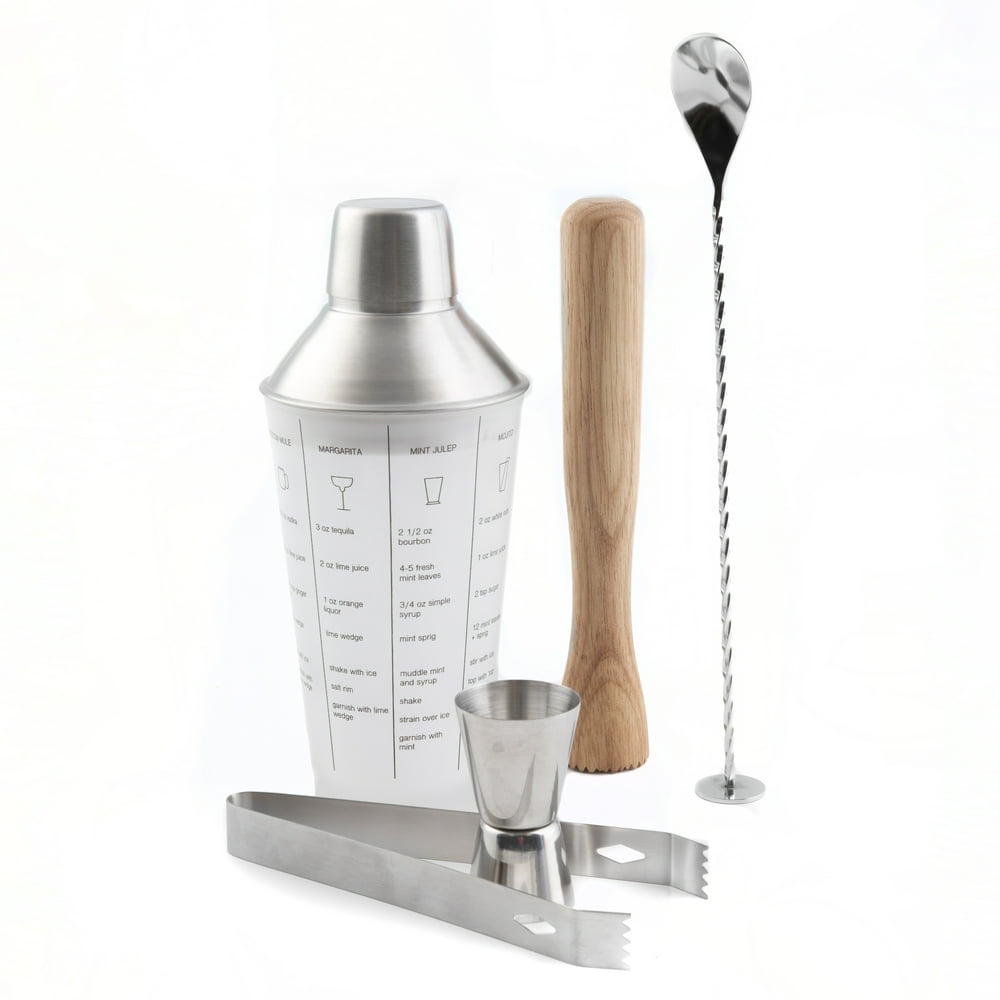 Bar340 by Cambridge 5 Piece Stainless Mixology Set