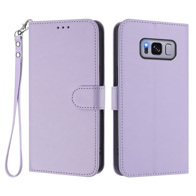 Funda Cartera GANGXUN para Samsung Galaxy S8 – Cierre Magnético, Protección RFID, Correa Desmontable, Compatible con Carga Inalámbrica