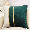 thumbnail image 7 of Riguas Pillow Case Plush Two-color Splicing Throw Pillow Cover Soft Stylish Decorative Cover with Hidden Zipper for Home, 7 of 7