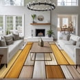 thumbnail image 3 of Large Area Rugs for Living Room Bedroom, Brown Yellow Vintage 8'x10' Rug Washable Carpet Runner Indoor Outdoor, Retro Farmhouse Elegant Pastoral Non Slip Floor Mats Rug for Kitchen, Patio, 3 of 8