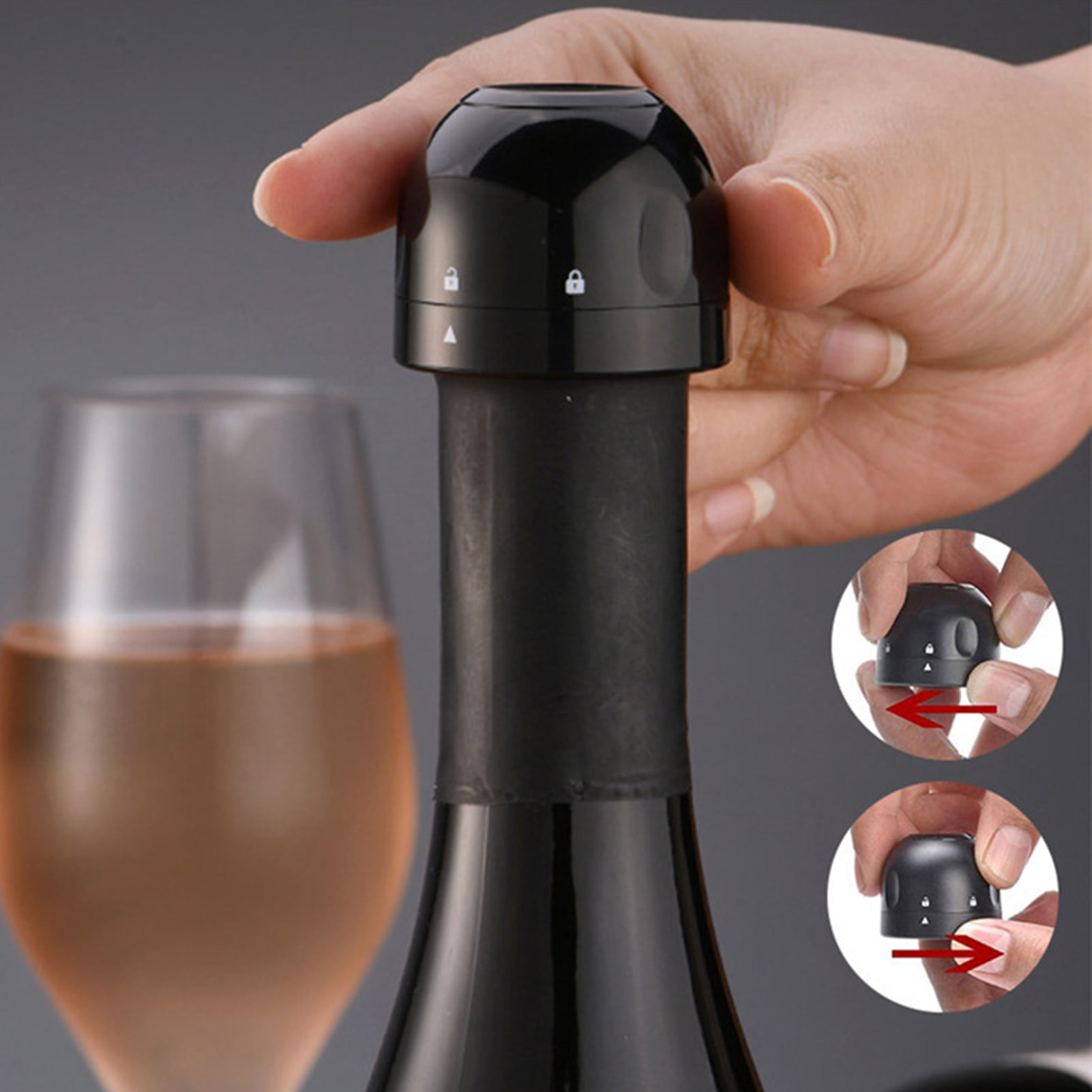 Stainless Steel Bottle Opener Stopper Plug Champagne Wine Beer Sealer Bar ToRKUS 