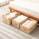 thumbnail image 5 of Bolsa de almacenamiento grande para debajo de la cama | Organizador plegable resistente a la humedad con ventana transparente y asas para ropa, mantas y ropa de cama | 100 x 50 x 25 cm, 5 of 6