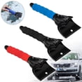thumbnail image 5 of Rascador de hielo para coche, pala para nieve, parabrisas, descongelación automática, herramienta de limpieza para eliminación de nieve en invierno (azul) RV, 5 of 5