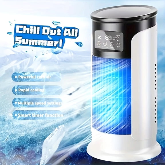 Portable Air Conditioner with 3-in-1 Function Cooler, Humidifier and Cooling Fan, Fashionable for Today's Times, Ideal Gift