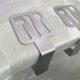 thumbnail image 3 of 8 piezas de clips de mantel de acero inoxidable, forma de vajilla, clip de tela ajustable, soporte de abrazadera para mantel, abrazaderas para cubierta de mesa para el hogar, boda, fiesta, picnic, 3 of 5