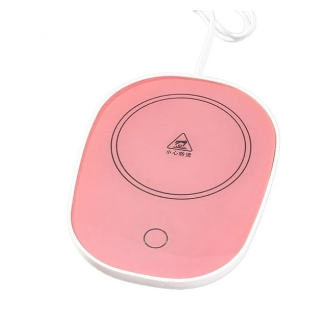 USB Electric Heating Coaster 55 Constant Temperature Coffee Tea Milk Water Cups Warming Tray for Office Home ,Fast Heating