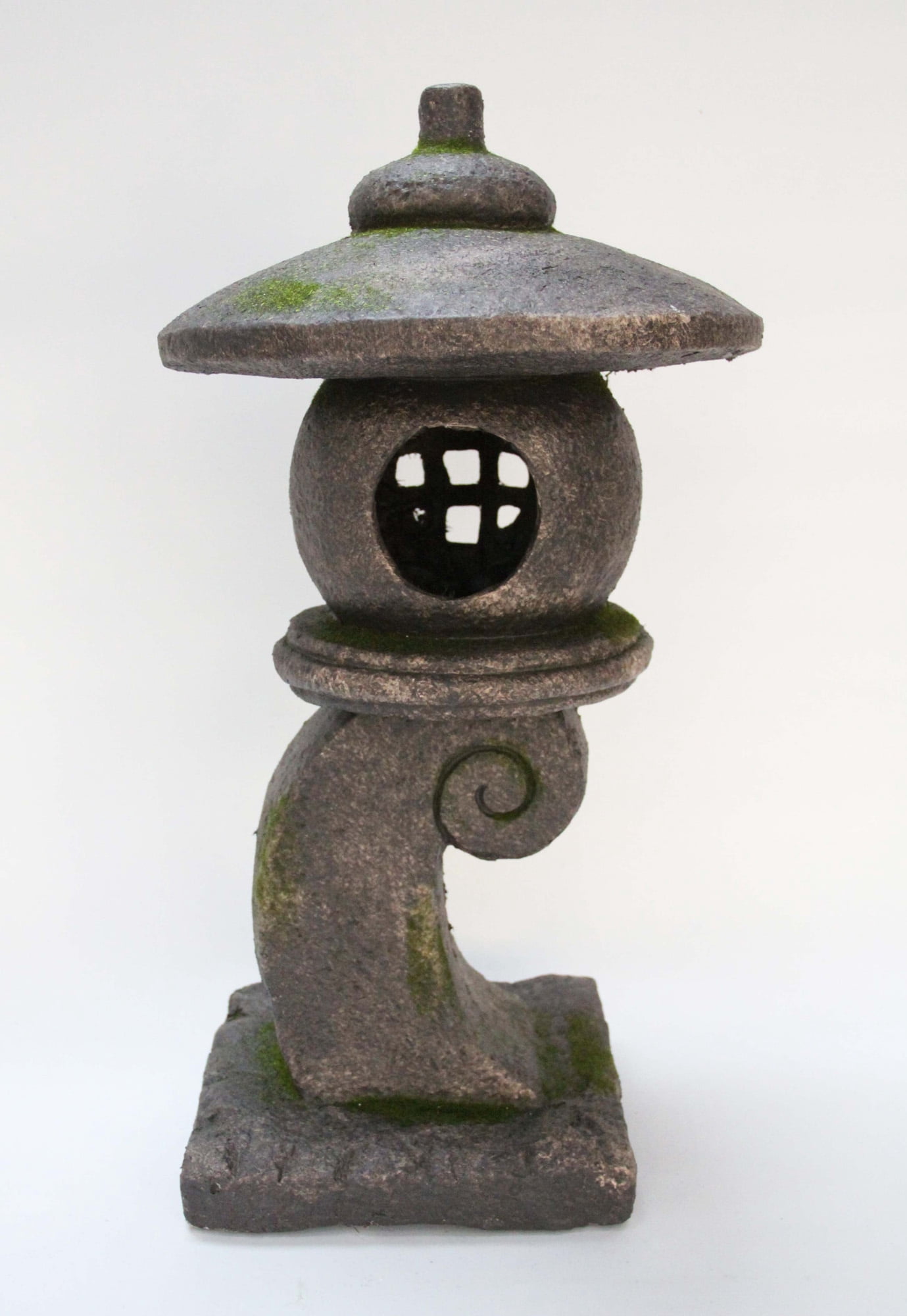 23.5" Stone Multi Purpose Pagoda Lantern with Magnetic Door