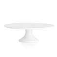 thumbnail image 1 of Soporte redondo de porcelana 12 pulgadas para tartas postre fiestas decoración hogar blanco, 1 of 6