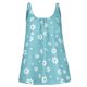 thumbnail image 4 of Gibobby Flower O Cuello Tee Bluses Impresión Camisole de mujeres Sleeveless Tops Mujer Blouse(Azul,XG), 4 of 4