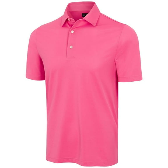 Greg Norman Freedom Micro Pique Pink Shirt Men L