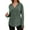 Army Green, variant on Women's Striped Brushed Hooded Sweater Fashion V-Neck Drawstring Pullover Tops Solid Long Sleeve hoodies Casual Tunic Top Fall Winter Clothes