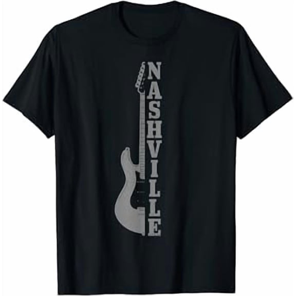 Nashville Guitar Tennessee Vintage Country Music City T-Shirt