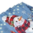 thumbnail image 4 of Christmas Shower Curtain, Snowman Christmas Tree Waterproof Bath Curtain for Bathroom, Let it Snow Fabric Shower Curtains 72x72in, 4 of 7