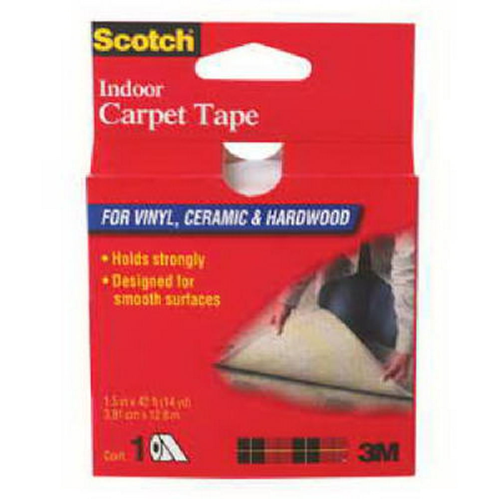 Scotch 1.5" x 42' Indoor Carpet Tape For Vinyl Ceramic & Hardwood
