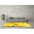 thumbnail image 3 of Ahgly Company Indoor Round Abstract Yellow Modern Area Rugs, 8' Round, 3 of 4